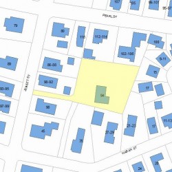 96 Jewett St, Newton MA 02458-1524 plot plan
