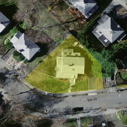 15 Bow Rd, Newton MA 02459-2555 aerial view