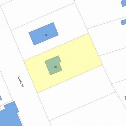 56 Chapel St, Newton MA  02458-1011 plot plan