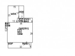 136 Clark St, Newton MA  02459-2460 floor plan