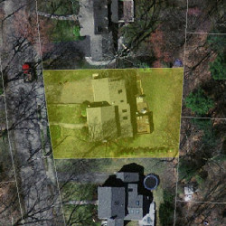 44 Verndale Rd, Newton MA  02461-2114 aerial view