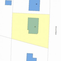 40 Charlotte Rd, Newton MA  02459-1708 plot plan