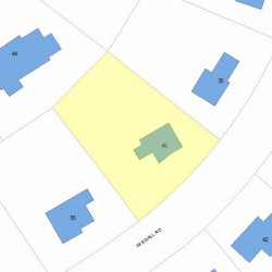 45 Wiswall Rd, Newton MA  02459-3535 plot plan