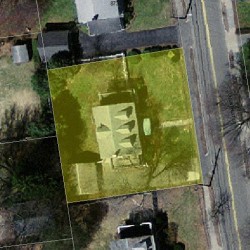 877 Chestnut St, Newton MA  02468-2334 aerial view