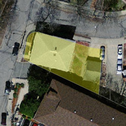 38 Mechanic St, Newton MA 02464-1436 aerial view