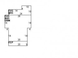 267 Cherry St, Newton MA  02465-1607 floor plan