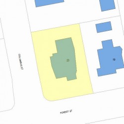 23 Forest St, Newton MA 02461-1420 plot plan