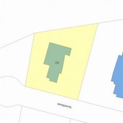 239 Windsor Rd, Newton MA 02468-1119 plot plan