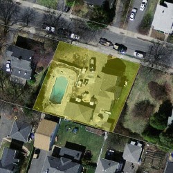 255 Adams Ave, Newton MA 02465-1502 aerial view