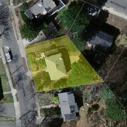 38 Ellison Rd, Newton MA 02459-1405 aerial view