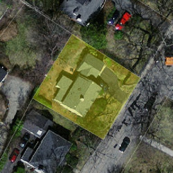 61 Hancock St, Newton MA 02466-2308 aerial view