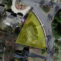 65 Gordon Rd, Newton MA 02468-1229 aerial view