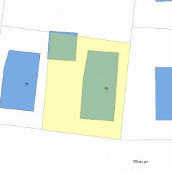 49 Pearl St, Newton MA 02458-1622 plot plan