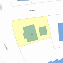 526 Centre St, Newton MA 02458-2032 plot plan