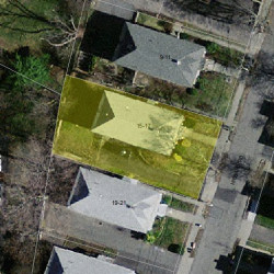 17 Hibbard Rd, Newton MA 02458-2107 aerial view