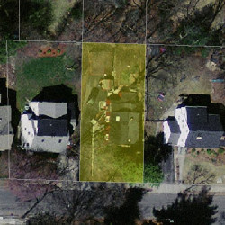 93 Walnut Hill Rd, Newton MA  02461-1836 aerial view