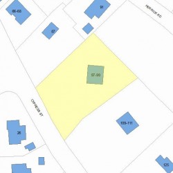 97 Herrick Cir, Newton MA 02459-2236 plot plan