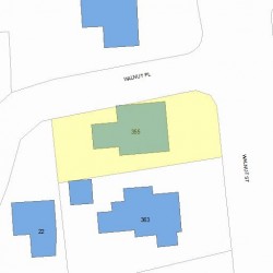 355 Walnut St, Newton MA 02460-1945 plot plan