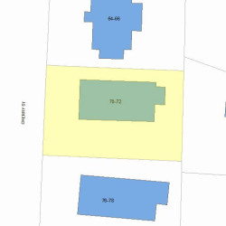 72 Cherry St, Newton MA 02465-1237 plot plan