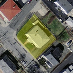 84 Hawthorn St, Newton MA 02458-1236 aerial view