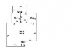 88 Levbert Rd, Newton MA 02459-3063 floor plan