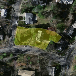 11 Marshall St, Newton MA 02459-1653 aerial view