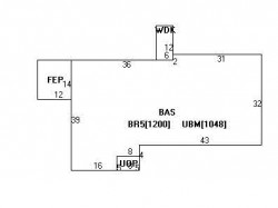 61 Sharpe Rd, Newton MA 02459-3032 floor plan