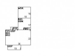 38 Charlemont St, Newton MA  02461-1908 floor plan