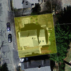 28 Hale St, Newton MA 02464-1311 aerial view