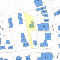 41 Jackson St, Newton MA 02459-2511 plot plan