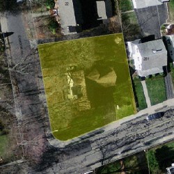 28 Exmoor Rd, Newton MA 02459-1208 aerial view