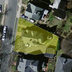 24 Walker St, Newton MA 02460-1518 aerial view