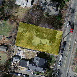 1033 Walnut St, Newton MA  02461-1140 aerial view