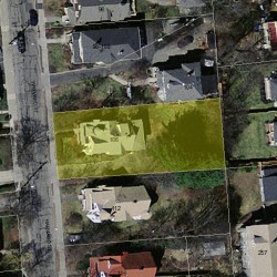 106 Harvard St, Newton MA 02460-2232 aerial view