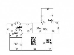 47 Chatham Rd, Newton MA 02461-1009 floor plan