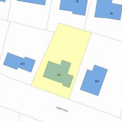 465 Crafts St, Newton MA  02465-1735 plot plan