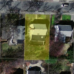 102 Oakdale Rd, Newton MA  02461-1813 aerial view