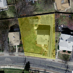 239 Webster St, Newton MA 02465-1851 aerial view