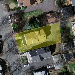 36 Aberdeen St, Newton MA 02461-1802 aerial view