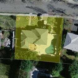 39 Donna Rd, Newton MA 02459-2804 aerial view