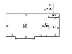 425 Parker St, Newton MA 02459-2604 floor plan