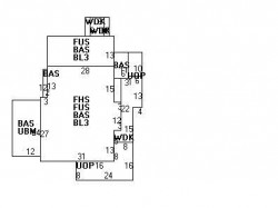 1047 Walnut St, Newton MA  02461-1140 floor plan