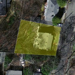 49 Victoria Cir, Newton MA  02459-1016 aerial view