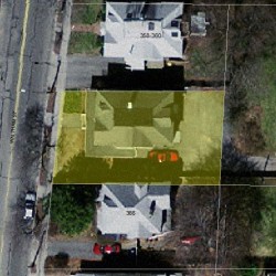 362 Waltham St, Newton MA 02465-1732 aerial view