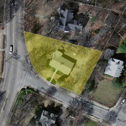 299 Mill St, Newton MA 02460-2437 aerial view