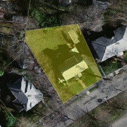 255 Commonwealth Ave, Newton MA  02459 aerial view