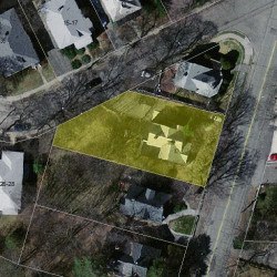 75 Lowell Ave, Newton MA 02460-1502 aerial view