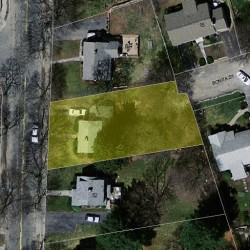 46 Cherry St, Newton MA 02465-1237 aerial view