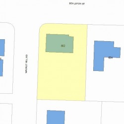 662 Boylston St, Newton MA 02459-2654 plot plan