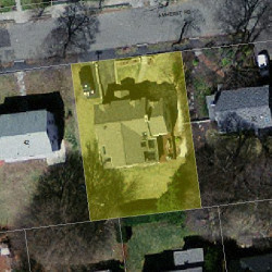 36 Amherst Rd, Newton MA 02468-2302 aerial view
